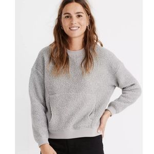 Madewell fleece crew neck sweatshirt